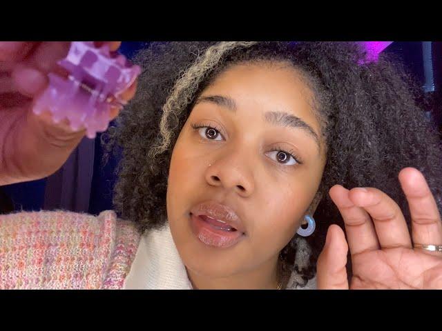 ASMR- Friend That's OBSESSED With You Gives You a Haircut ‍️ (PLUCKING, HAIR BRUSHING, NOMS)
