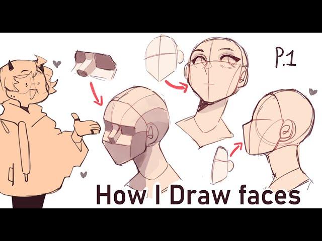 How I draw faces || pt.1 facial structure, planes, and basic anatomy