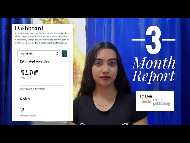 Amazon KDP Income Report - 3 Months Results - 2025