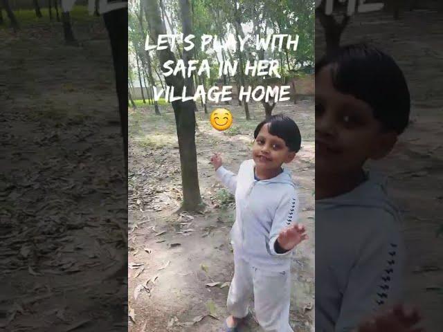 Let's play With SAFA in her village home 