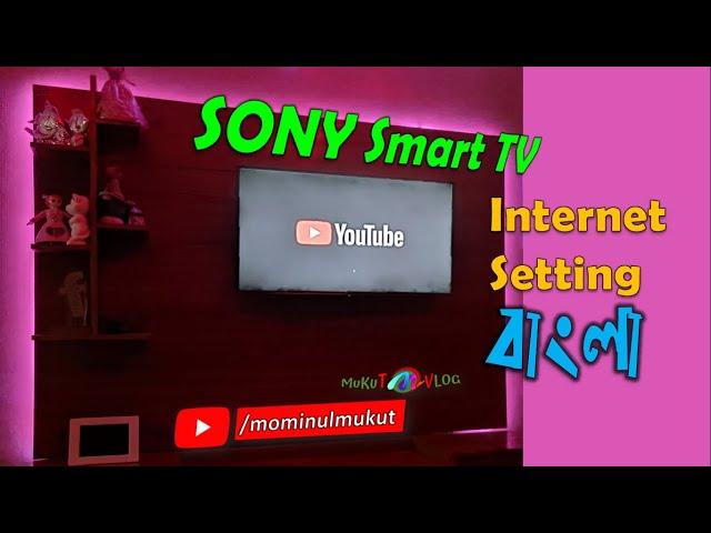 SONY TV Internet Setting | mukut VLOG