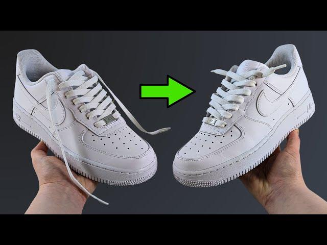 HOW TO LOOSE LACE NIKE AIR FORCE 1s (FOR LONG LACES)