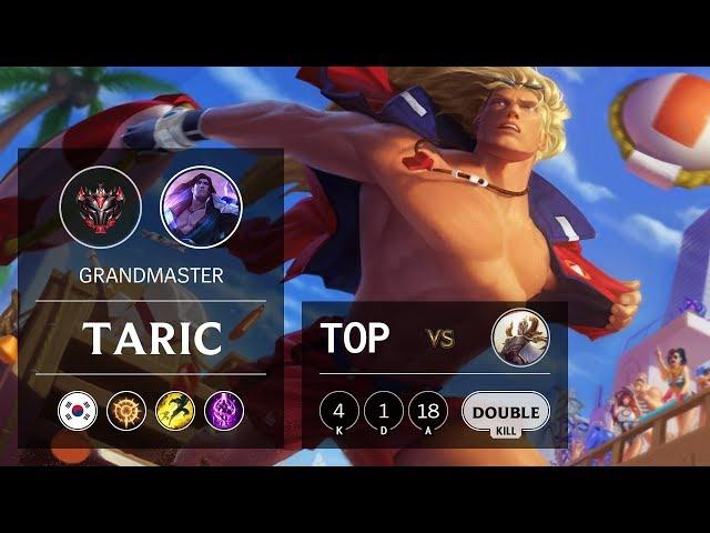 Taric Top vs Kayle - KR Grandmaster Patch 9.22