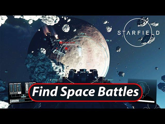 Starfield | Where to find space battles #starfield #starfieldgameplay