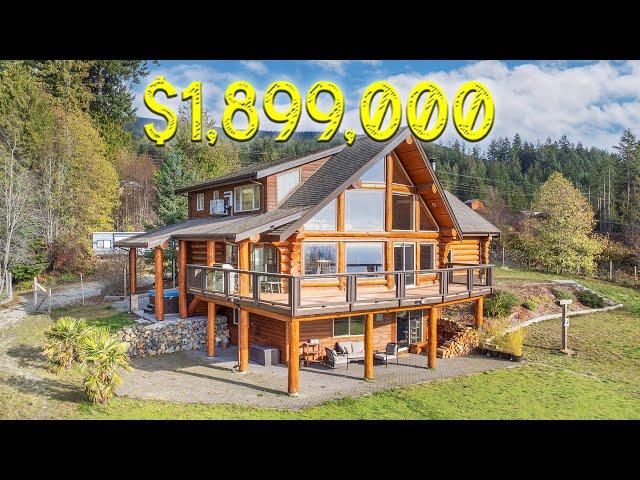 Log home for sale on Canada's west coast [Roberts Creek, BC real estate]