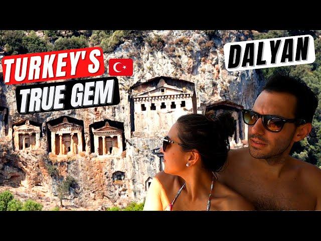 EXPLORING DALYAN (PETRA feels in TURKEY)- IZTUZU (TURTLE) BEACH & The Tombs of KAUNOS