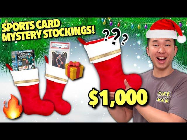 I bought a $1,000 SPORTS CARD MYSTERY STOCKING from my Local Card Shop! 