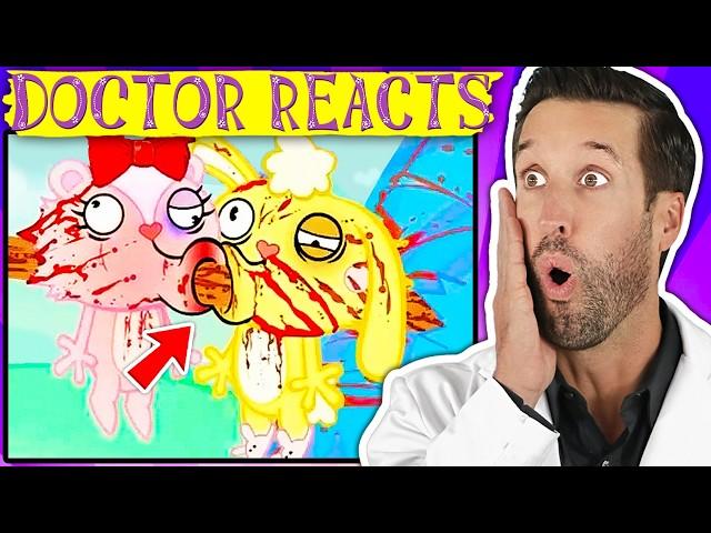 Doctor ER Reacts to Happy Tree Friends | Compilation (PART 2)