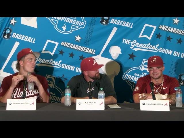 NCAA Regional Day 1 Postgame: Coach Vaughn, Matthew Heiberger & Brennen Norton