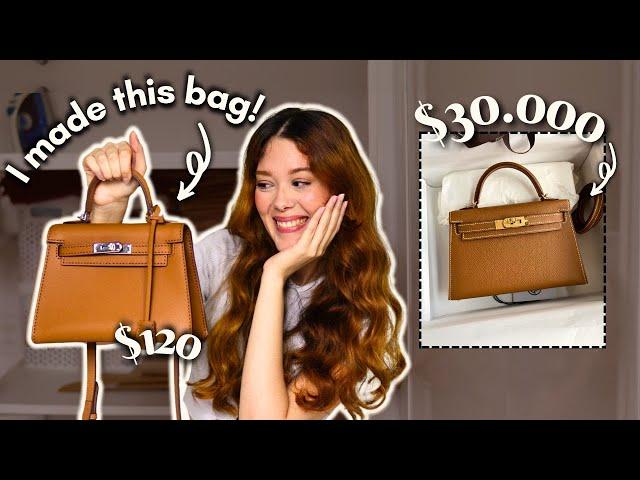 making a Hermès Kelly Bag at home - DIY Leather Bag