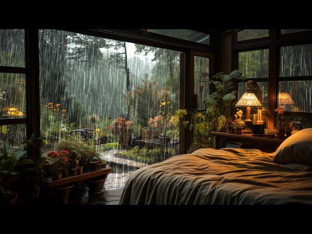 【1M】 SOOTHING RAIN SOUND at the forest make you sleep well | Goodbye insomnia with Rain