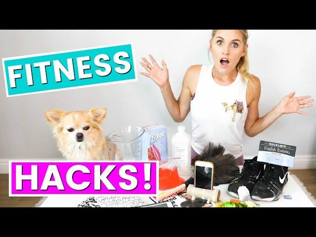 8 Simple Fitness Hacks - EASY LIFE HACKS! | Rebecca Louise