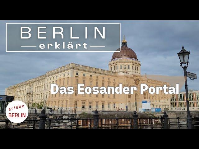 Berlin Palace - Portal III on the west side is finally completed