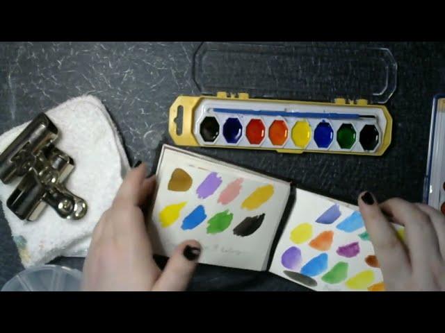 Swatching Crafters Square Watercolor from Dollar Tree