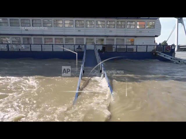 Parts of Bratislava along Danube flooded as river bursts its banks in places