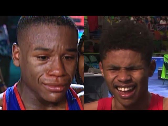 Floyd Mayweather and Shakur Stevenson’s reaction to losing in the Olympics