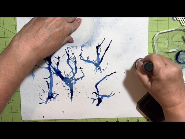 Straw and Ink splattered creepy trees. Patreon early sneak peek Saturday. It’s Sundays video!