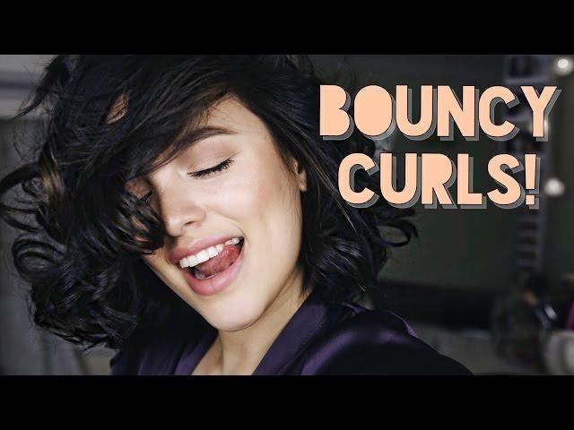 BOUNCY CURLS for SHORT HAIR!