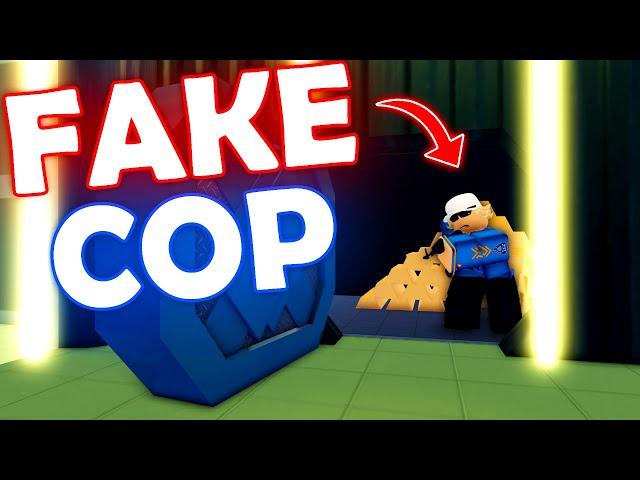 Robbing Banks as Fake Cop in Roblox Jailbreak..