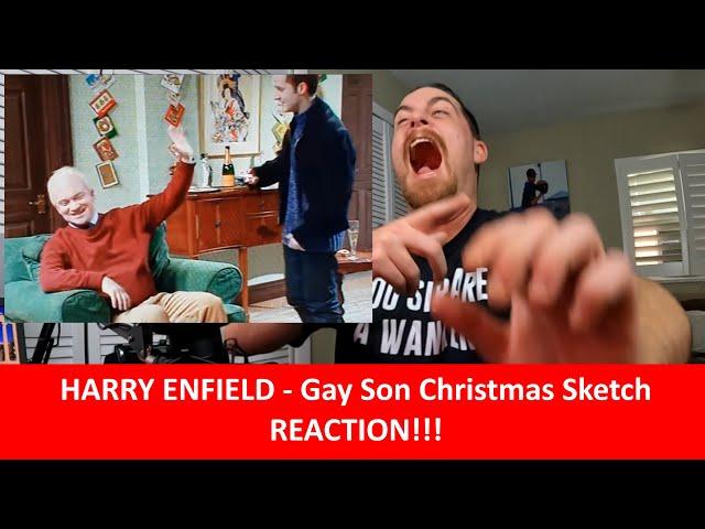 American Reacts HARRY ENFIELD - Gay Son Christmas Sketch REACTION