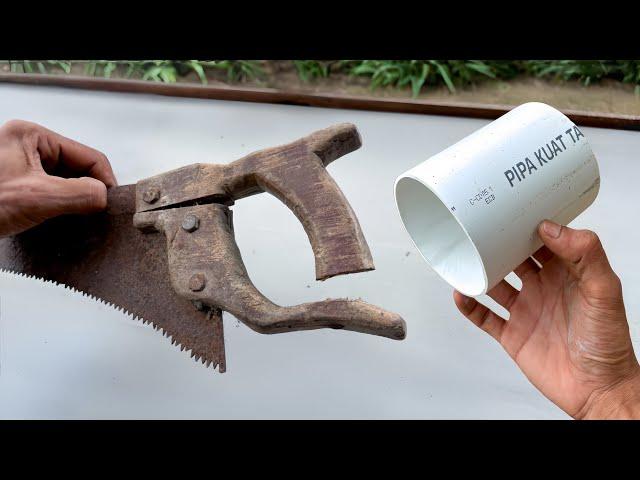 Don't throw away the old saw! Fix it yourself like new with PVC pipe