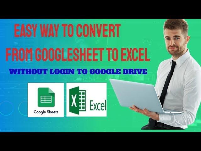 How to convert or fetch data from google sheet to Excel