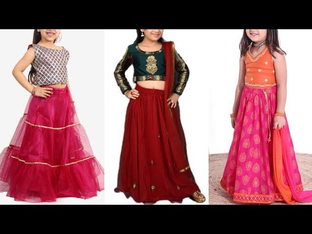 Kids Lehenga Designs 2021 | Designer Lehenga Choli Designs | Kids Crop Top Lehenga Dress