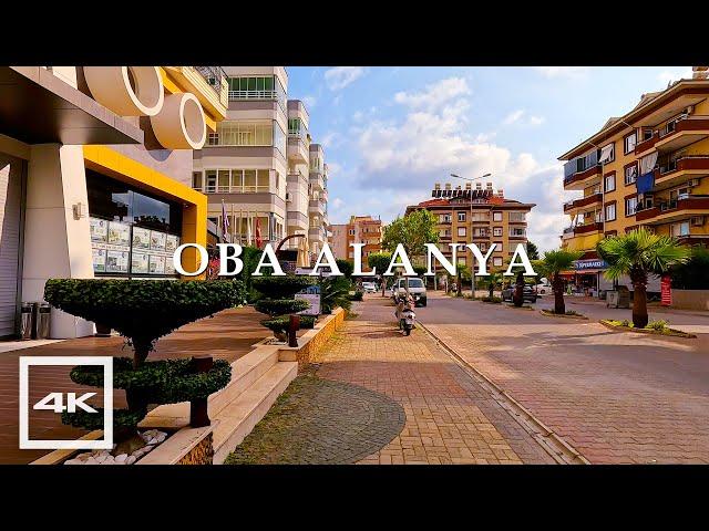 Oba, Alanya  Walking tour 2023 | 4K HDR 60fps