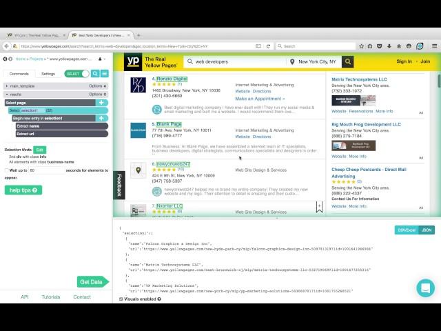 ParseHub Tutorial: Directories