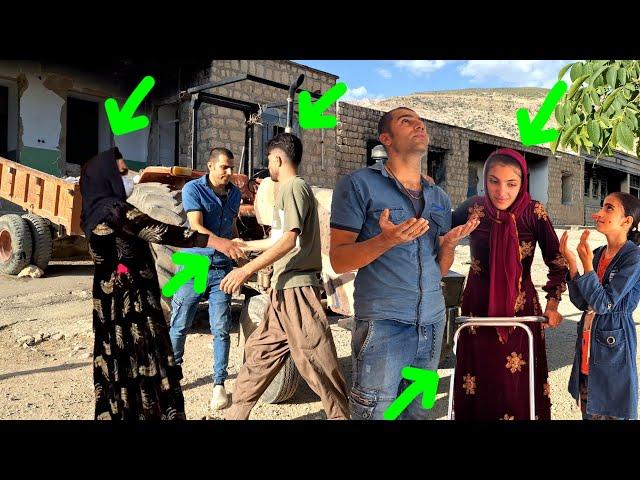 The miracle of the walker!  Zeinab rediscovered walking with the help of Sohrab and a walker