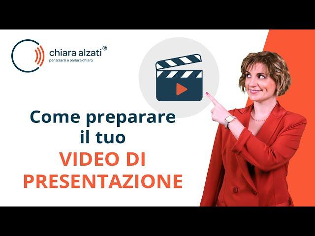 Come preparare il tuo video di presentazione