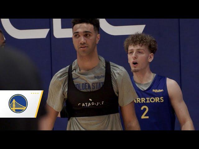 Warriors Rookies Trayce Jackson-Davis and Brandin Podziemski Getting Training Camp Reps