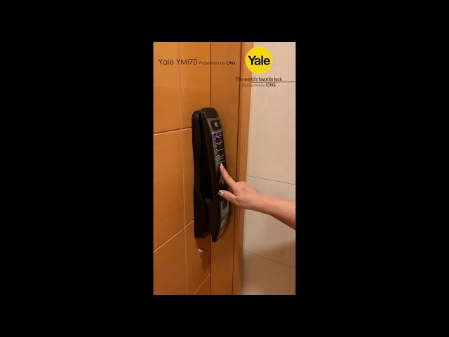 [CRG] YALE智能電子門鎖YMI 70 室外指紋開鎖示範 Open the Lock by Fingerprint Demo