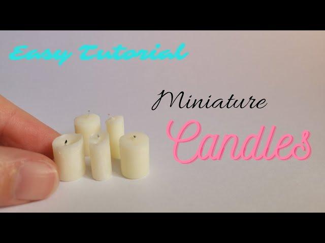 DIY Miniature Candles | Easy Tutorial | Dollhouse