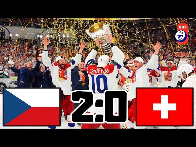 ČESKO VS ŠVÝCARSKO FINÁLE JSME MISTŘI SVĚTA !!! MISTROVSTVÍ SVĚTA V HOKEJI 2024