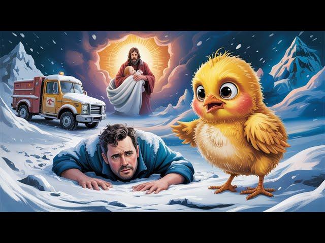 Wrongly left alone, Chicken saves avalanche victim and dies. Timely rescue of Jesus!