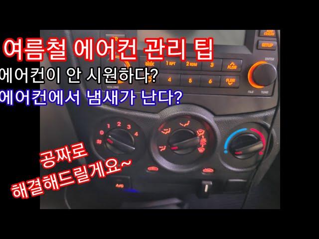 에어컨이 안시원하다? 에어컨에서 냄새가 난다? 공짜로 해결해드립니다 여름철 에어컨 관리 팁 공개 #자동차진단평가사 #자동차에어컨냄새 #자동차자가정비