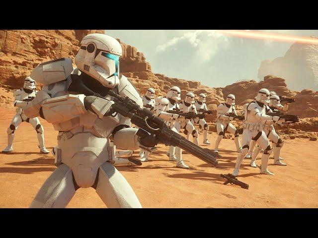 Clone Troopers vs Separatist Droid Army - STAR WARS JEDI SURVIVOR NPC Wars