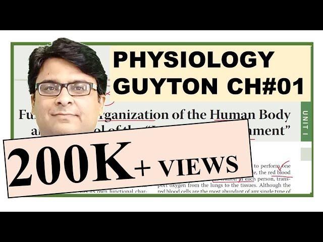 Chp#1 Guyton Physio | Organization of Human Body | Homeostasis | Guyton Physiology |Dr Asif Lectures