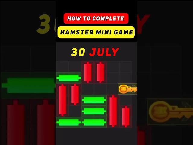 Hamster kombat mini game today | Hamster kombat mini game key | 30 July hamster kombat new key