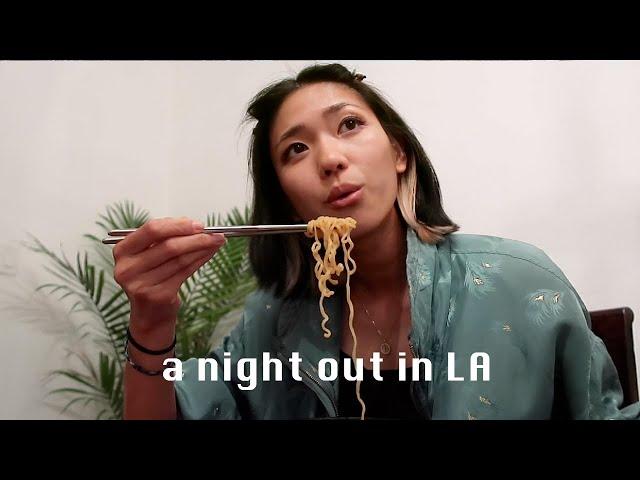 a realistic night out in LA ktown (25 years old, exploring a new city)