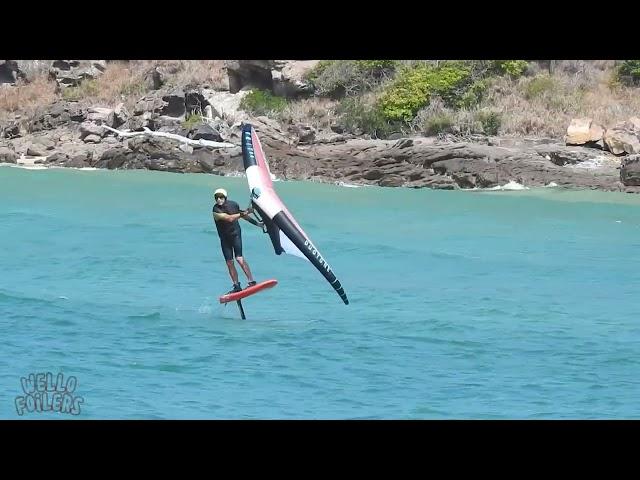 Pambula river mouth Wingfoiling Sup Foiling Foildrive Stunning weather