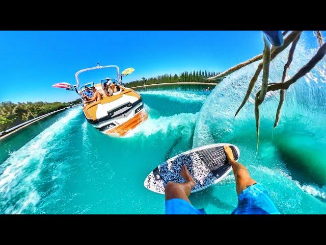 Epic Wakesurfing Stunts on a Private Lake Austin Keen