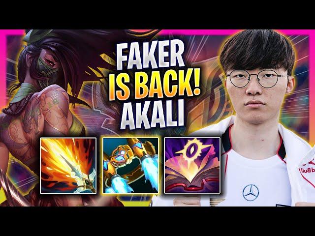 FAKER THE AKALI GOD IS BACK! - T1 Faker Plays Akali MID vs Ahri! | Bootcamp 2024