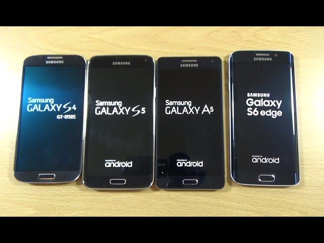 Samsung Galaxy S6 Edge VS A5 VS S5 VS S4 - Speed Test!