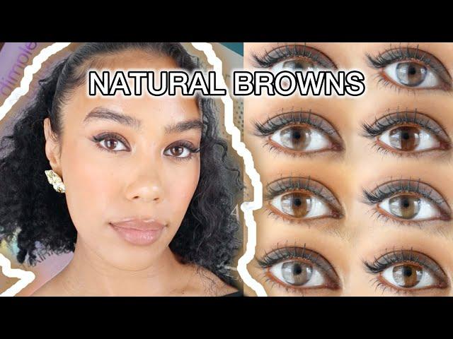 Most Natural Brown Contacts! HUGE Haul For Brown Eyes | DimpleColor,Just4kira, Solotica, Desio +