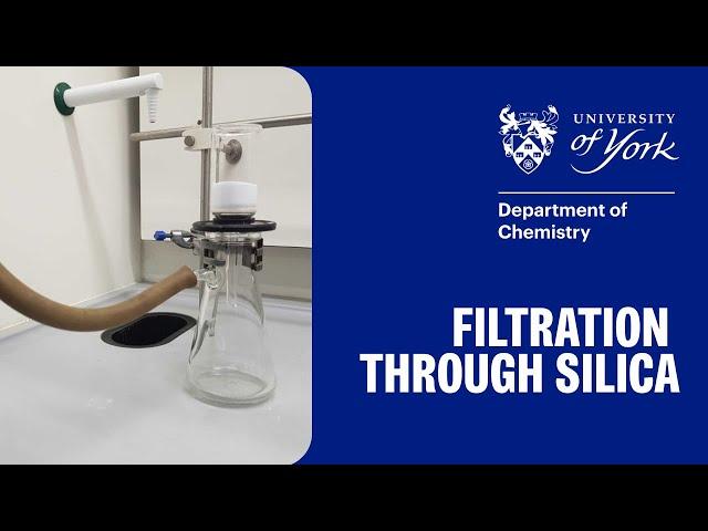 Filtration through silica