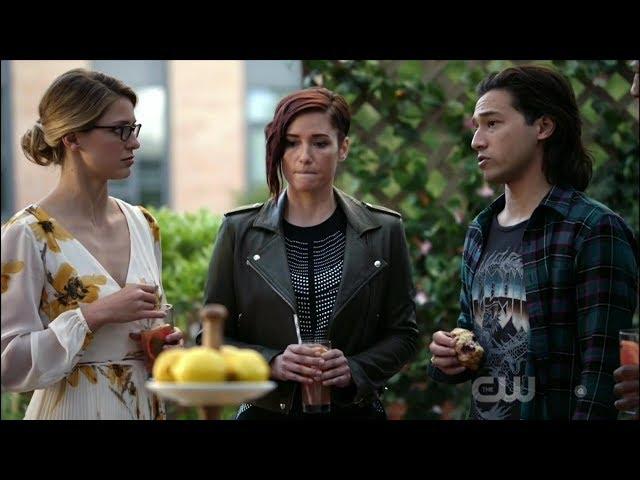 Supergirl 4x05 Opening Kara, Brainy, Lena, Nial, James and Hank Celebrate