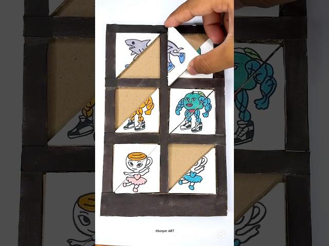Italian brainrot paper craft puzzle game!! #art #ytshort #italianbrainrot