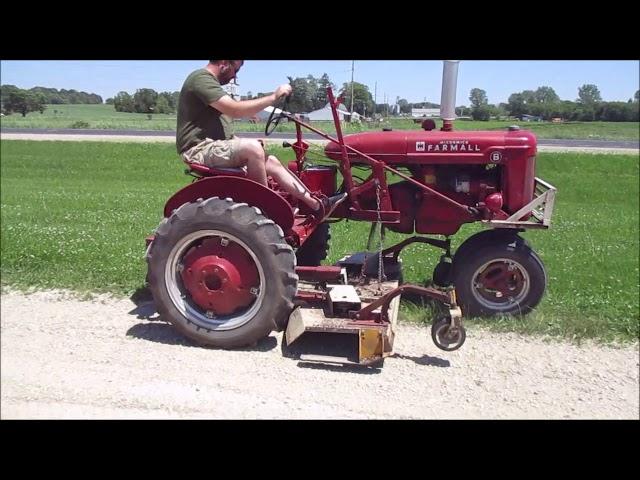 1941 International Harvester McCormick Farmall B Tractor with Woods Mower